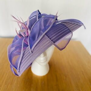 Purple and lavender church hat
